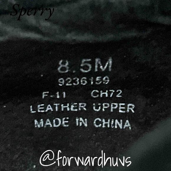 Sperry Darlington Black Suede 4” Heel Size 8.5 - Slight Rubber Peel - Picture 10 of 12